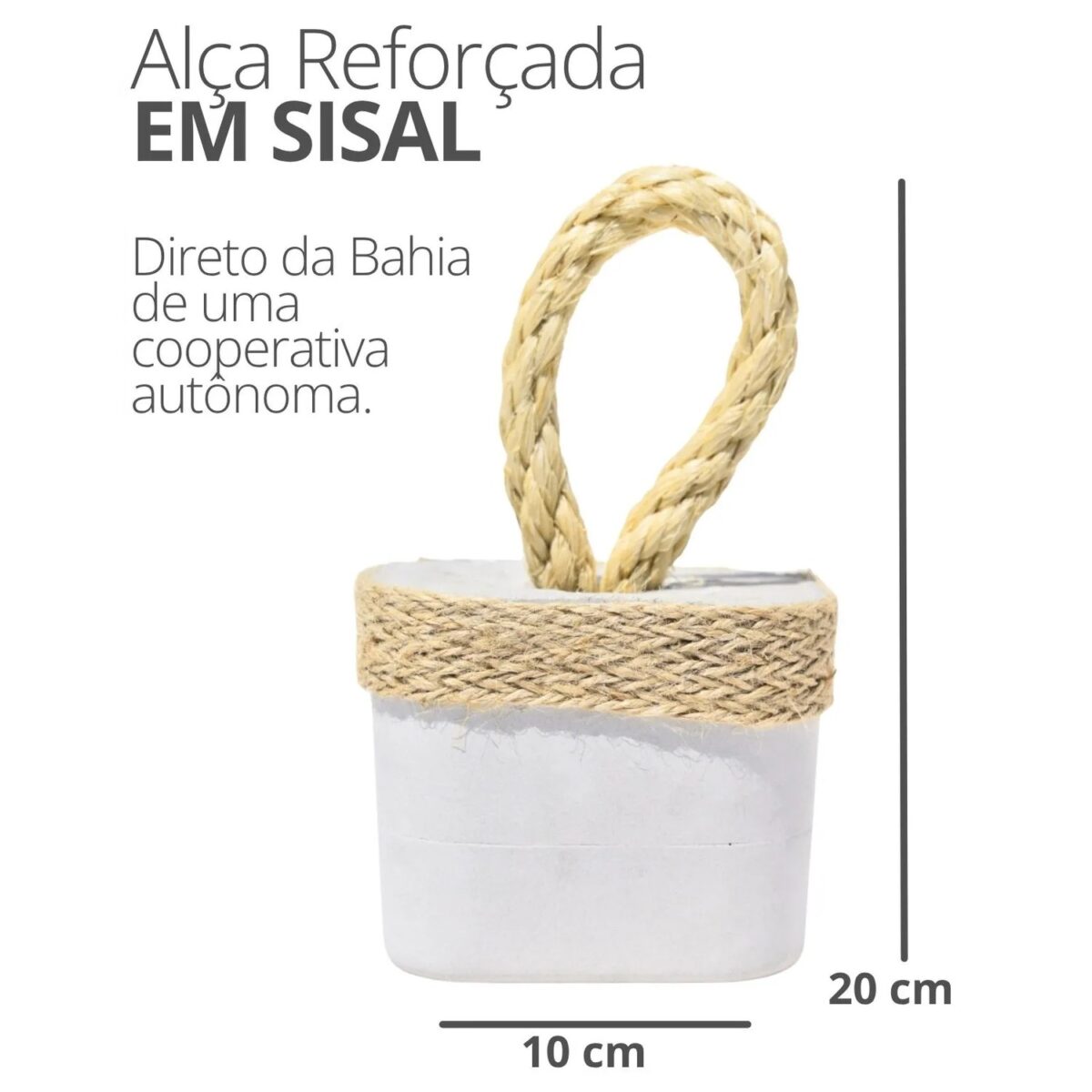 Peso de Porta Artesanal Cubo 1,5Kg Concreto com Base Anti Risco