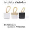 Peso de Porta Artesanal Cubo 1,5Kg Concreto com Base Anti Risco