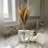 Vaso Decorativo Solitário Cubo Vazado 16,5cm Artesanal em Cimento
